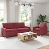 Sofa Sofos komplektas 2 vnt. Vyno raudona Audinys