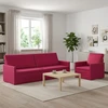 Sofa Sofos komplektas 2 vnt. Vyno raudona Aksomas