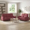 Sofa Sofos komplektas 2 vnt. Vyno raudona Audinys