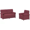 Sofa Sofos komplektas 2 vnt. Vyno raudona Audinys