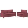 Sofa Sofos komplektas 2 vnt. Vyno raudona Audinys