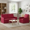 Sofa Sofos komplektas 2 vnt. Vyno raudona Aksomas
