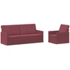 Sofa Sofos komplektas 2 vnt. Vyno raudona Audinys