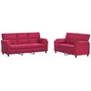 Sofa Sofos komplektas 2 vnt. Vyno raudona Aksomas