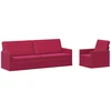 Sofa Sofos komplektas 2 vnt. Vyno raudona Aksomas
