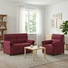 Sofa Sofos komplektas 2 vnt. Vyno raudona Audinys