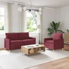 Sofa Sofos komplektas 2 vnt. Vyno raudona Audinys