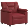 Sofa Sofos komplektas 2 vnt. Vyno raudona Dirbtinė oda