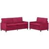 Sofa Sofos komplektas 2 vnt. Vyno raudona Aksomas