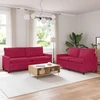 Sofa Sofos komplektas 2 vnt. Vyno raudona Aksomas
