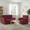 Sofa Sofos komplektas 2 vnt. Vyno raudona Audinys