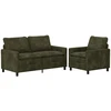 Sofa Sofos komplektas 2 vnt. Žalia Poliesteris
