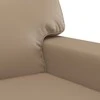 Sofa Sofos komplektas, 3 dalių, kapučino spalvos, dirbtinė oda
