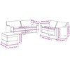 Sofa Sofos komplektas, 3 dalių, kapučino spalvos, dirbtinė oda