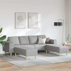 Svetainės sofa 3 pcs Debesų pilka 250 x 188 x 76 cm Poliesteris