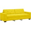 Sofa Sofos komplektas 3 pcs Geltona 221 x 80 x 80 cm Aksomas