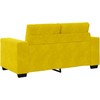 Sofa Sofos komplektas 3 pcs Geltona 221 x 80 x 80 cm Aksomas