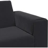 Svetainės sofa 3 pcs Juoda 250 x 188 x 76 cm