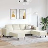 Svetainės sofa 3 pcs Kreminė 250 x 188 x 76 cm