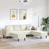 Svetainės sofa 3 pcs Kreminė 250 x 188 x 76 cm