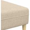 Svetainės sofa 3 pcs Kreminė Poliesteris