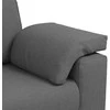 Sofa 3 pcs Tamsiai pilka 219 x 80 x 82 cm Lino mišinio audinys