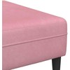 Svetainės sofa 3 pcs Rožinė 250 x 188 x 76 cm