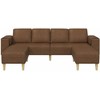 Svetainės sofa 3 pcs Ruda