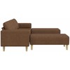 Svetainės sofa 3 pcs Ruda
