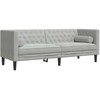 Svetainės sofa 3 pcs Šviesiai pilka 194 x 74,5 x 70,5 cm
