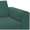 Svetainės sofa 3 pcs Tamsiai žalia 250 x 188 x 76 cm