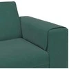 Svetainės sofa 3 pcs Tamsiai žalia 250 x 188 x 76 cm