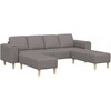 Svetainės sofa 3 pcs Taupe Poliesteris