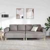 Svetainės sofa 3 pcs Taupe Poliesteris