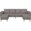 Svetainės sofa 3 pcs Taupe Poliesteris