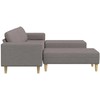 Svetainės sofa 3 pcs Taupe Poliesteris