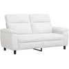 Sofa Sofos komplektas 3 vnt. Balta Audinys