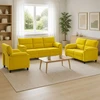 Sofa Sofos komplektas 3 vnt. Geltona Aksomas