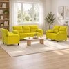 Sofa Sofos komplektas 3 vnt. Geltona Aksomas