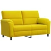Sofa Sofos komplektas 3 vnt. Geltona Aksomas