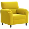 Sofa Sofos komplektas 3 vnt. Geltona Aksomas