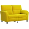 Sofa Sofos komplektas 3 vnt. Geltona Aksomas