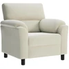 Sofa Sofos komplektas 3 vnt. Kreminė Aksomas