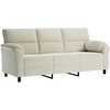 Sofa Sofos komplektas 3 vnt. Kreminė Aksomas