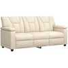 Sofa Sofos komplektas 3 vnt. Kreminė Dirbtinė oda