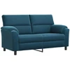 Sofa Sofos komplektas 3 vnt. Mėlyna Aksomas
