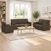 Sofa Sofos komplektas 3 vnt. Pilka Dirbtinė oda