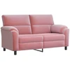 Sofa Sofos komplektas 3 vnt. Rožinė Aksomas