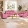 Sofa Sofos komplektas 3 vnt. Rožinė Audinys