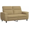 Sofa Sofos komplektas 3 vnt. Šviesiai rudas Audinys